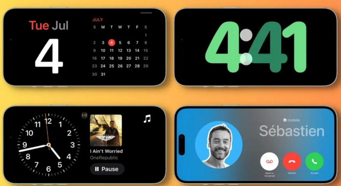 徐州苹果手机维修分享iOS17横屏充电待机显示有什么好处 
