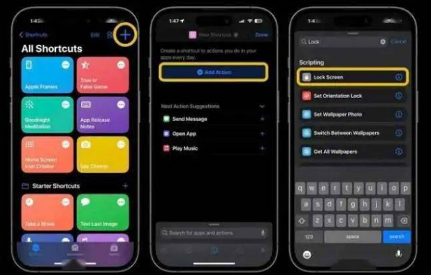徐州苹果14锁屏维修店分享iPhone14升级iOS16.4后如何创建锁屏快捷方式 