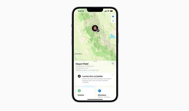 徐州苹果14维修分享iPhone14系列中 FindMy功能通过卫星分享位置方法教程 